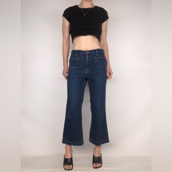 Christy Dawn The Lula Jean Crop Kick Flare Size 30 - Picture 9 of 10